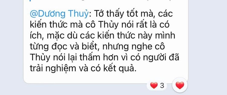 Học viên khen tài liệu tóm gọn 15 bài học trong 1 trang A4, dễ hiểu và đầy đủ